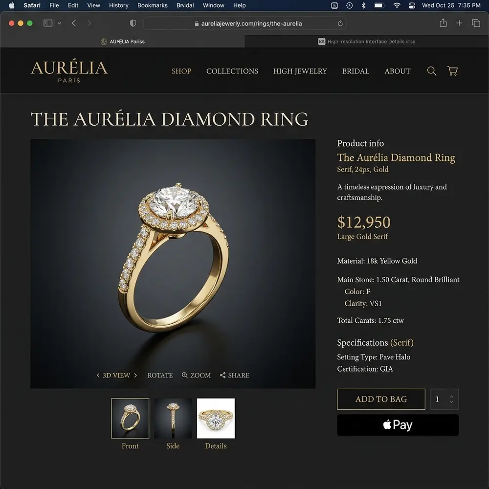 Aurum Headless - E-Commerce Development Portfolio Showcase